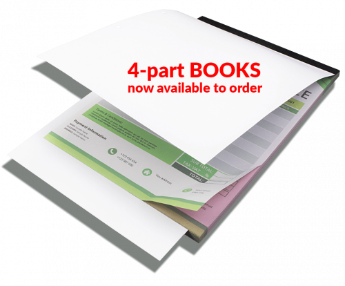 NCR Books: 3-Part: A5: Double Sided - 4/4: 5